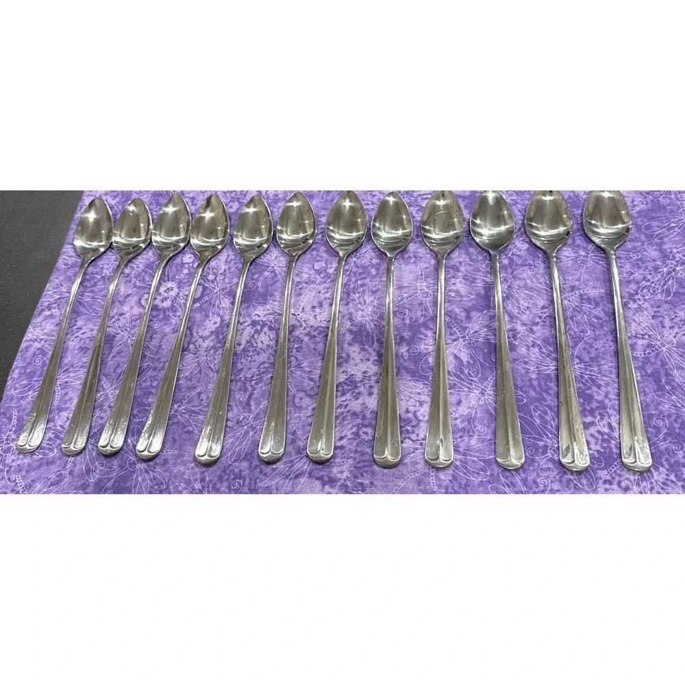 Towle Supreme Stockbridge Ice Tea Spoon Spoons‎ Stainless Steel Korea Set Of 12